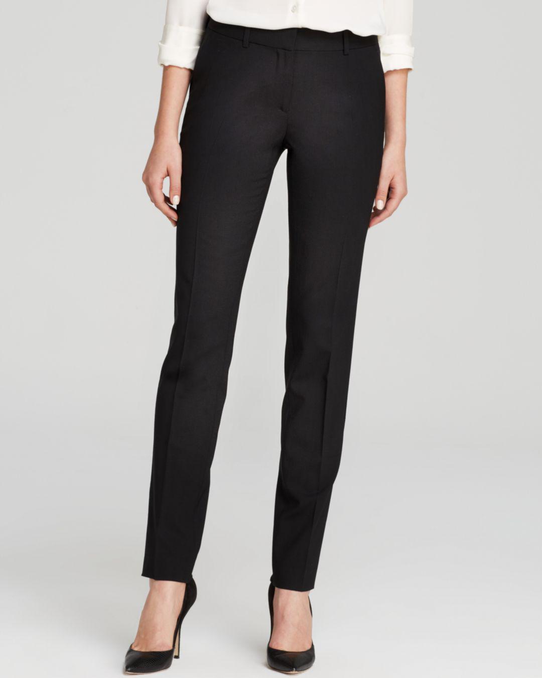 Theory Wool Pants - Super Slim Edition in Black - Lyst