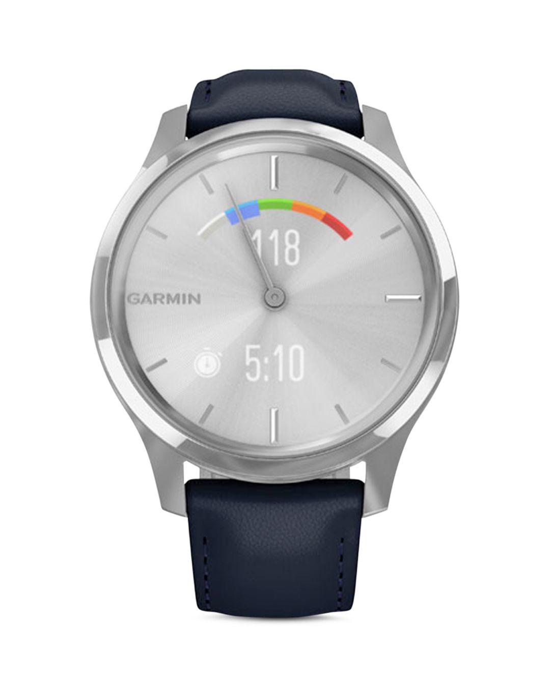 garmin vivomove leather strap