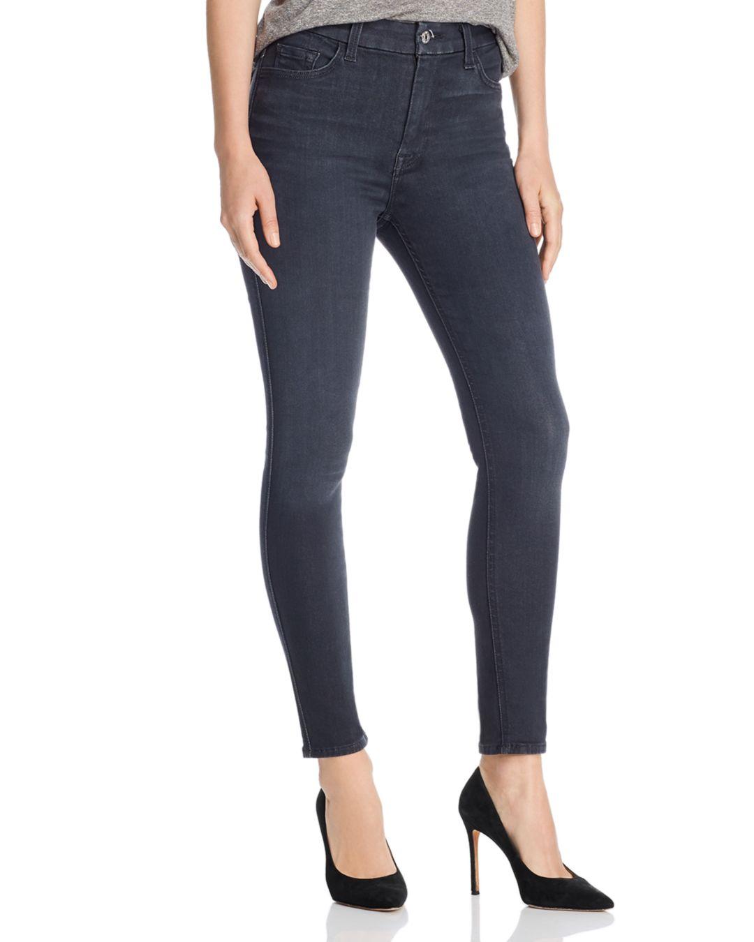 7 For All Mankind Denim High - Waisted Ankle Skinny Jeans In B(air ...