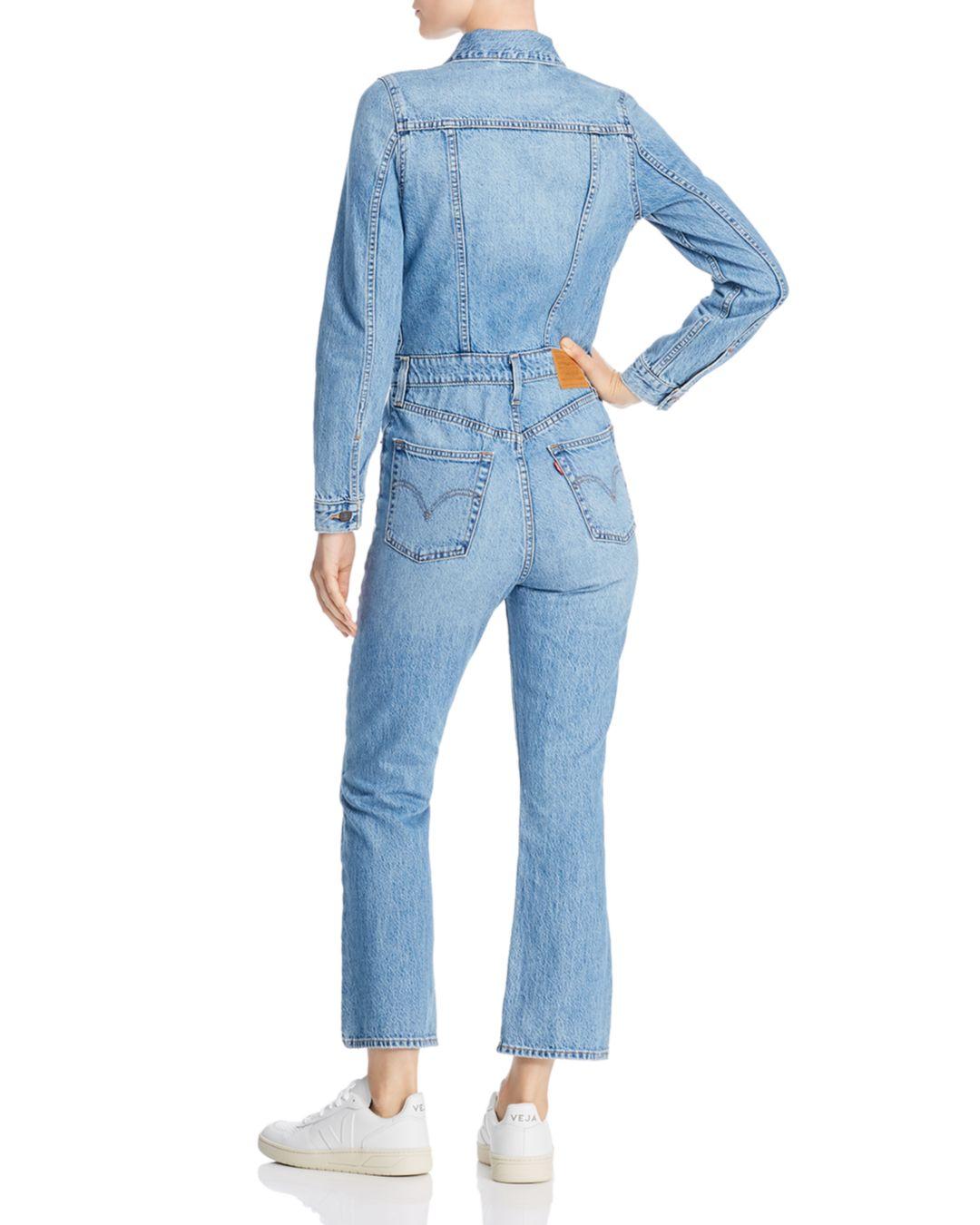 levi's kick flare jumpsuit