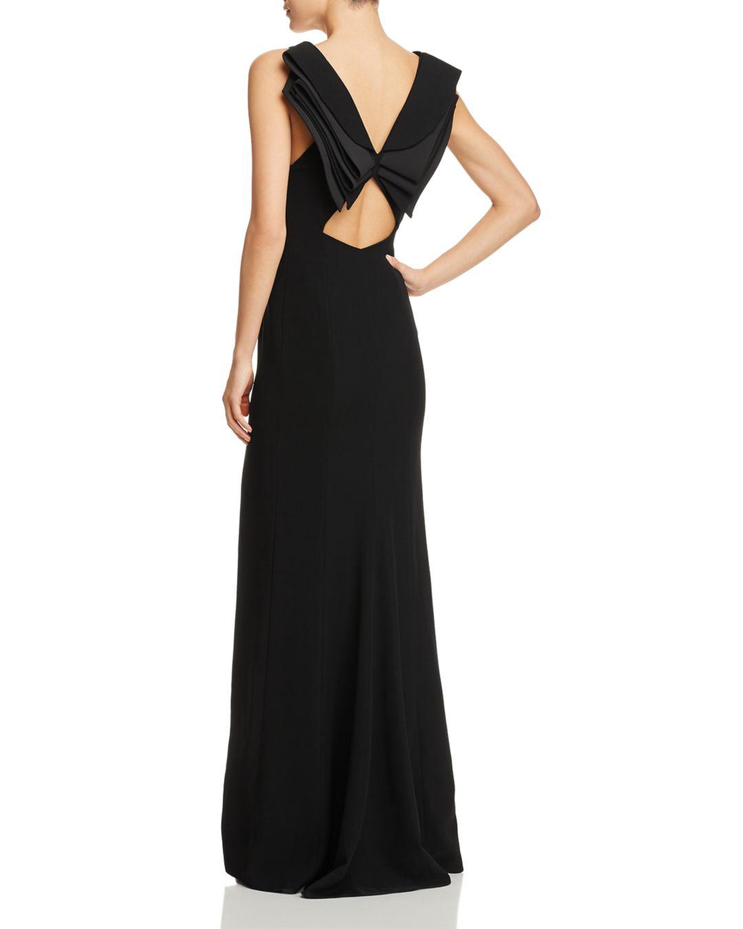 ruffle back dress