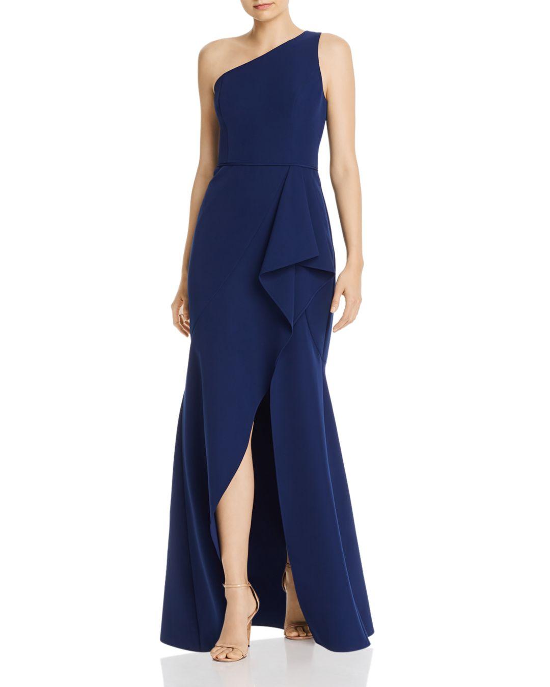Aidan Mattox One-shoulder Draped 