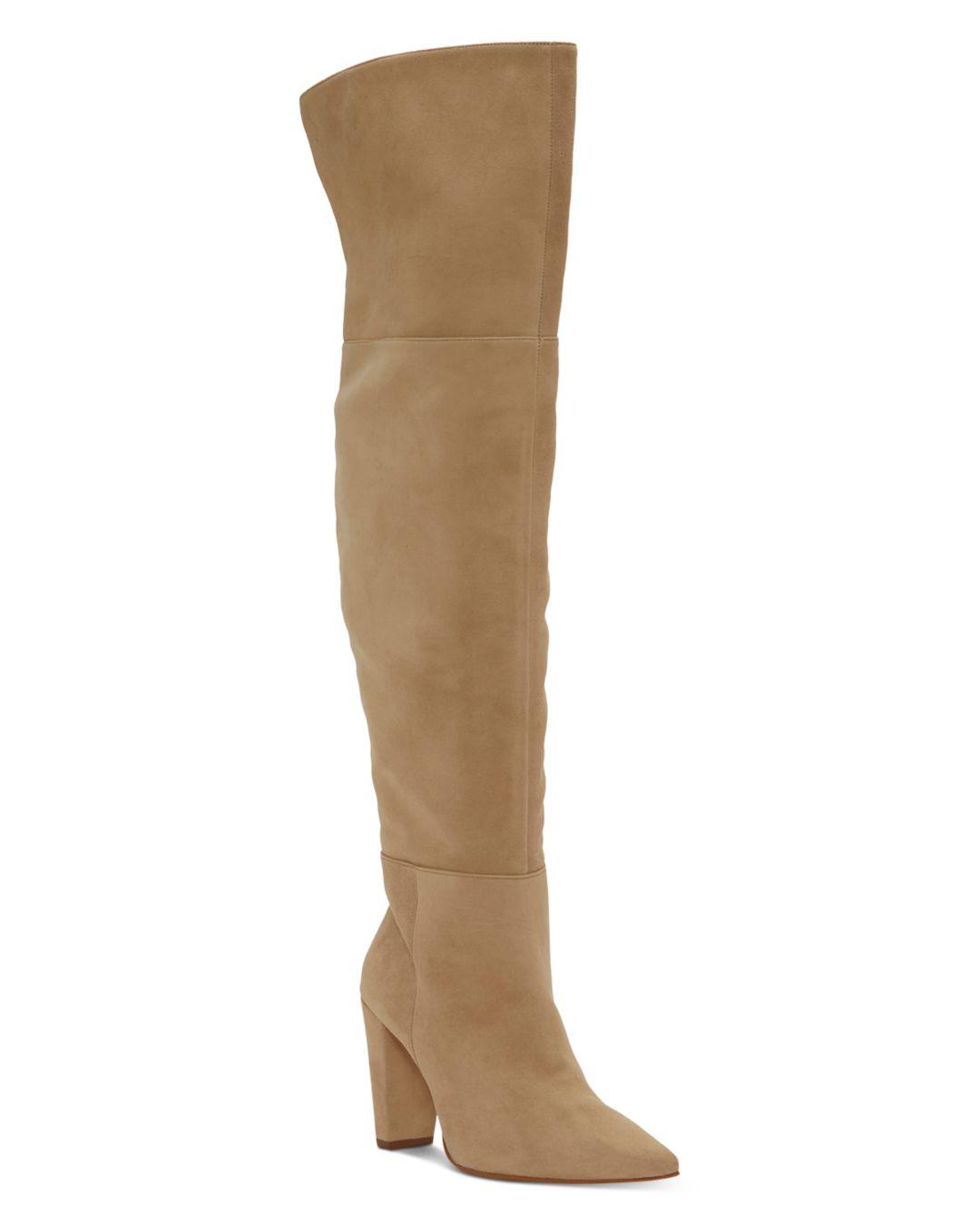 Vince Camuto Minnada High Heel Over The Knee Boots in Brown | Lyst