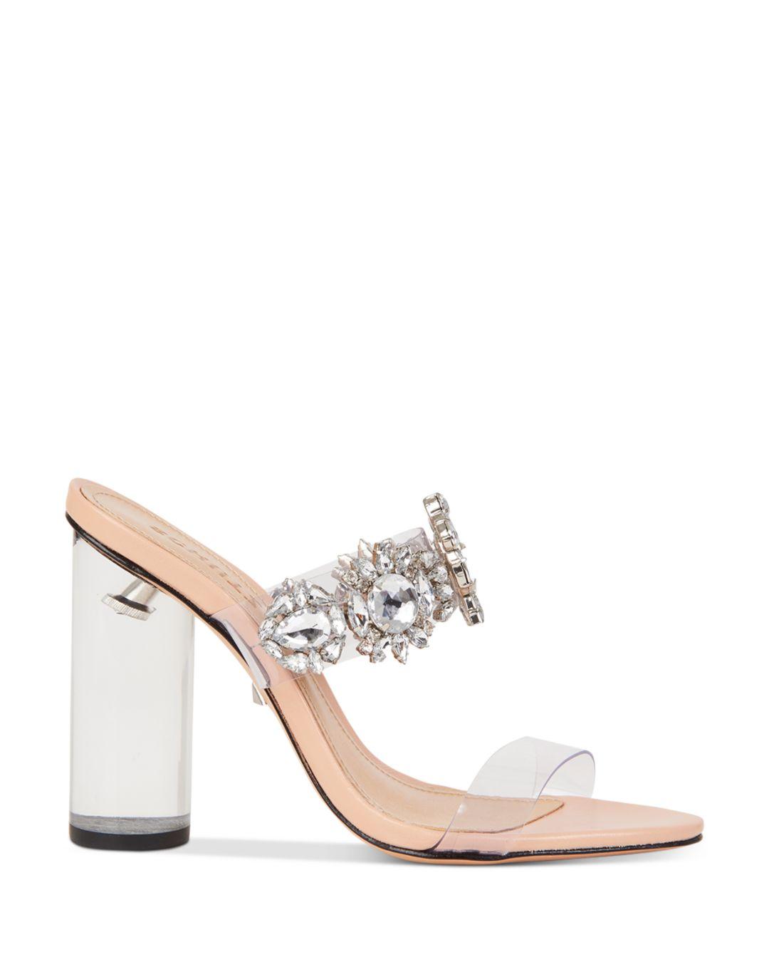 schutz blanck transparent sandals