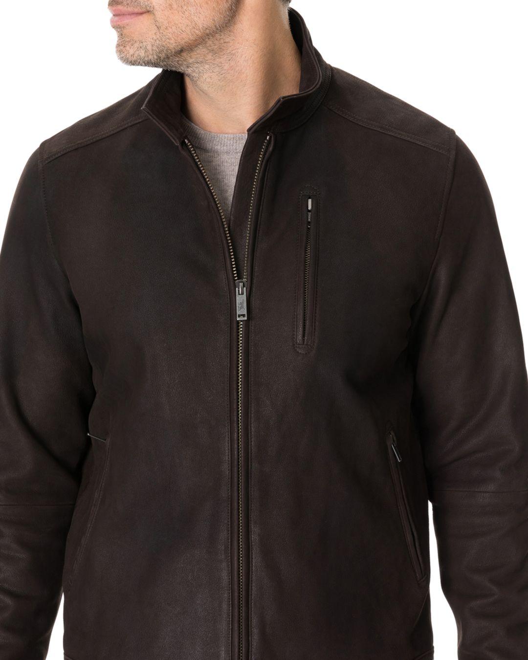 Rodd & Gunn Westhaven Leather Jacket in Chocolate (Brown) for Men 