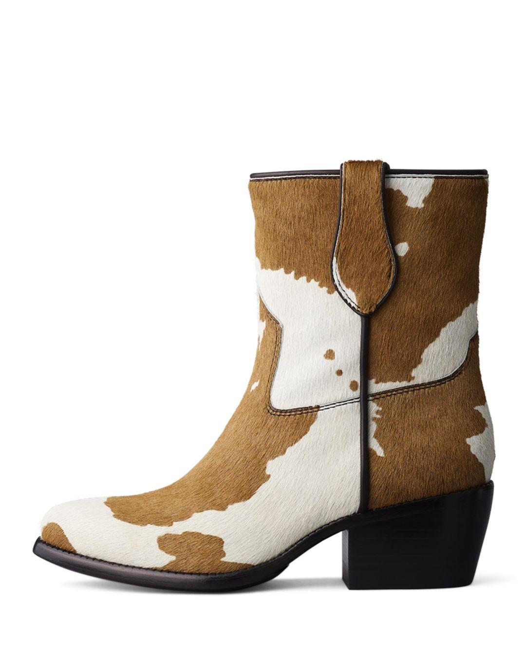 Rag & Bone Clyde Western High Heel Boots in Natural | Lyst