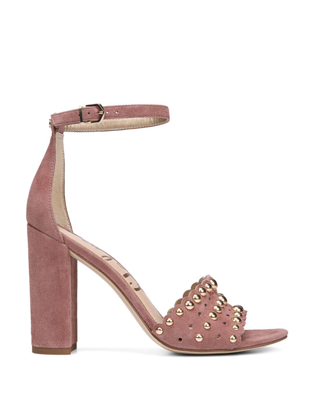sam edelman yaria studded block heel sandal