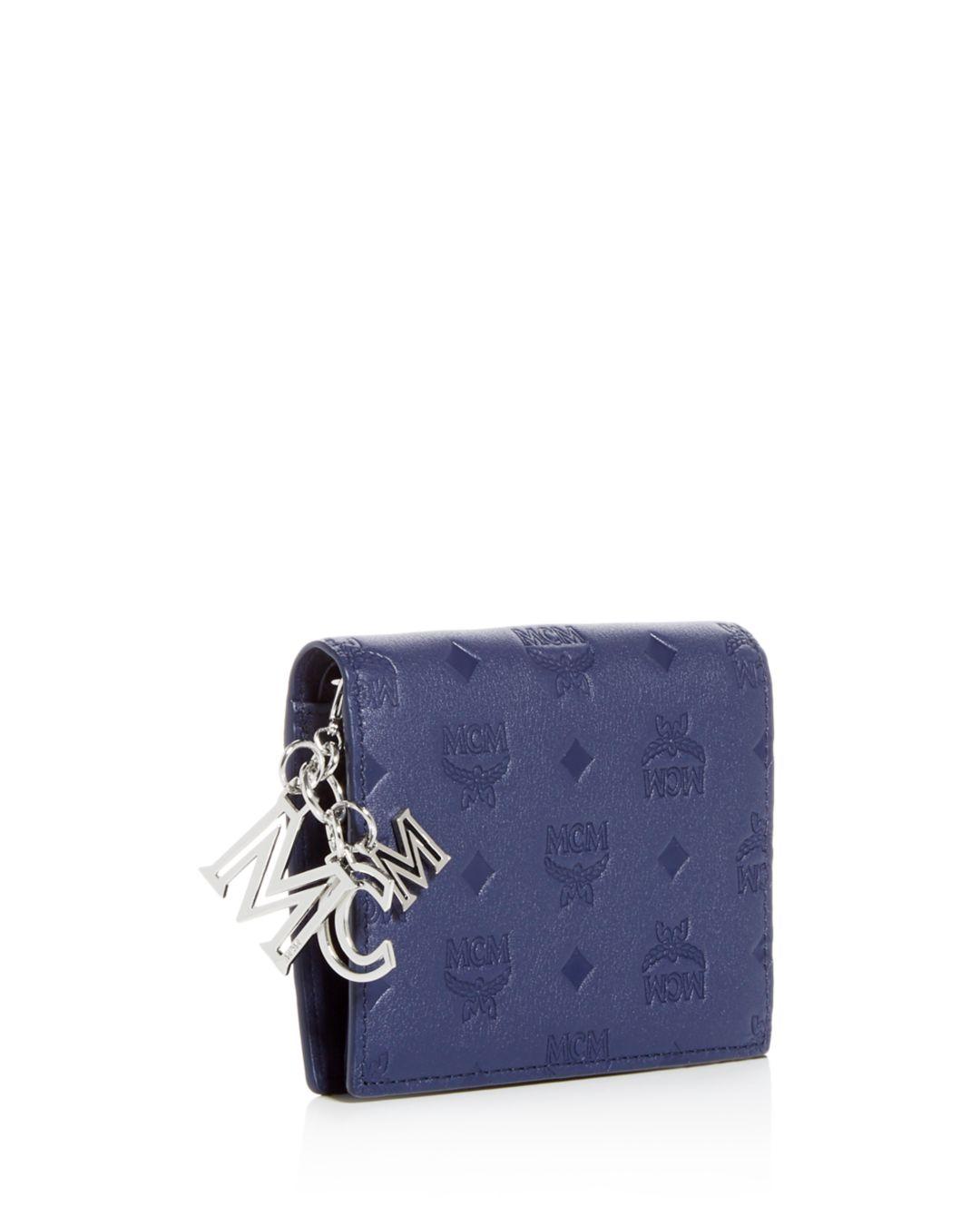 klara mini trifold wallet in monogram leather