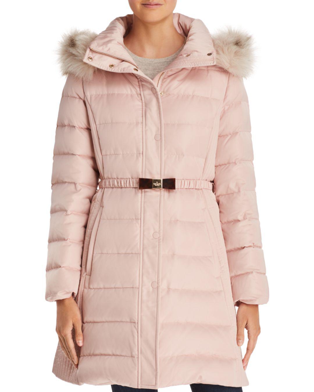 kate spade belted puffer coat