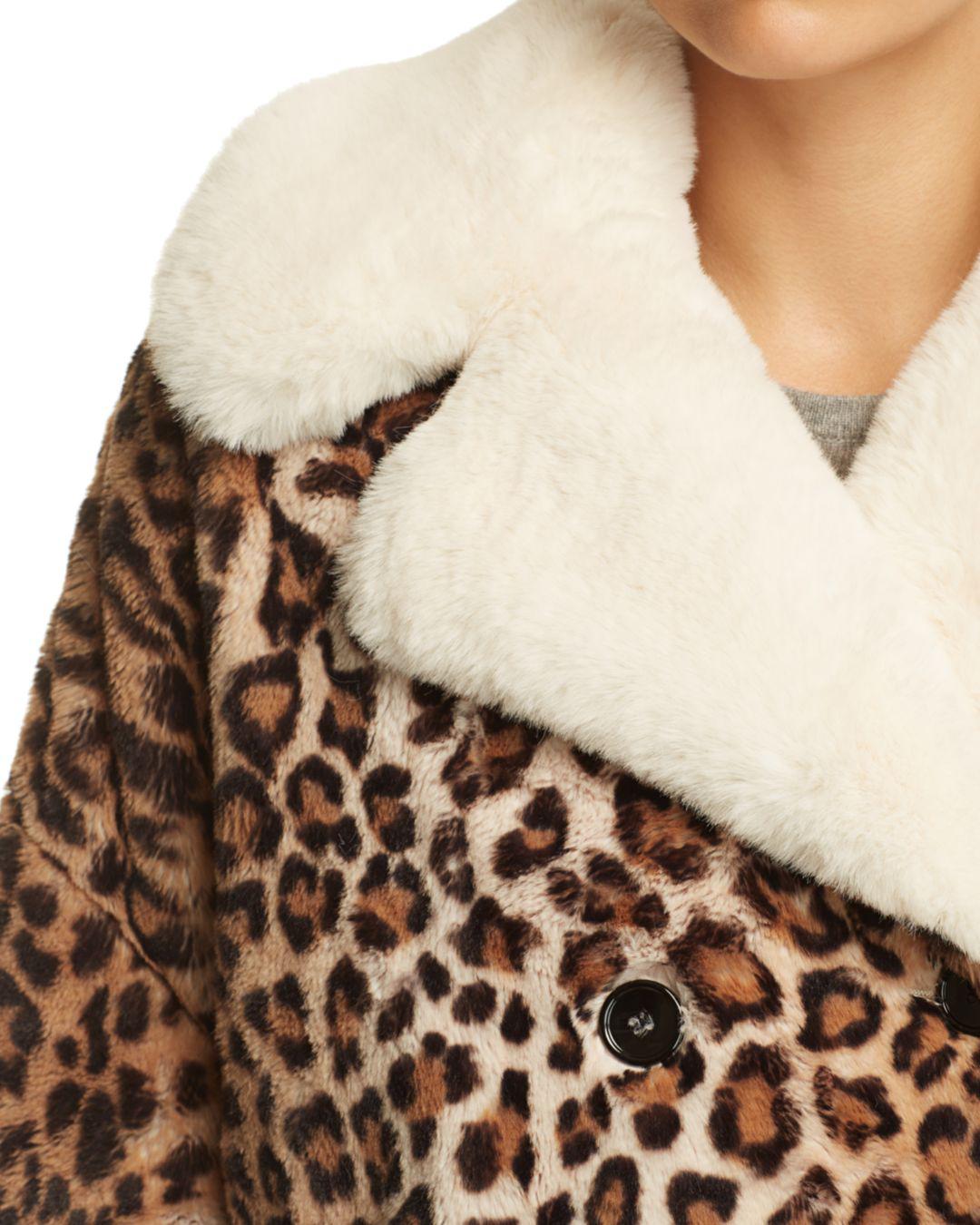 kooples leopard print coat