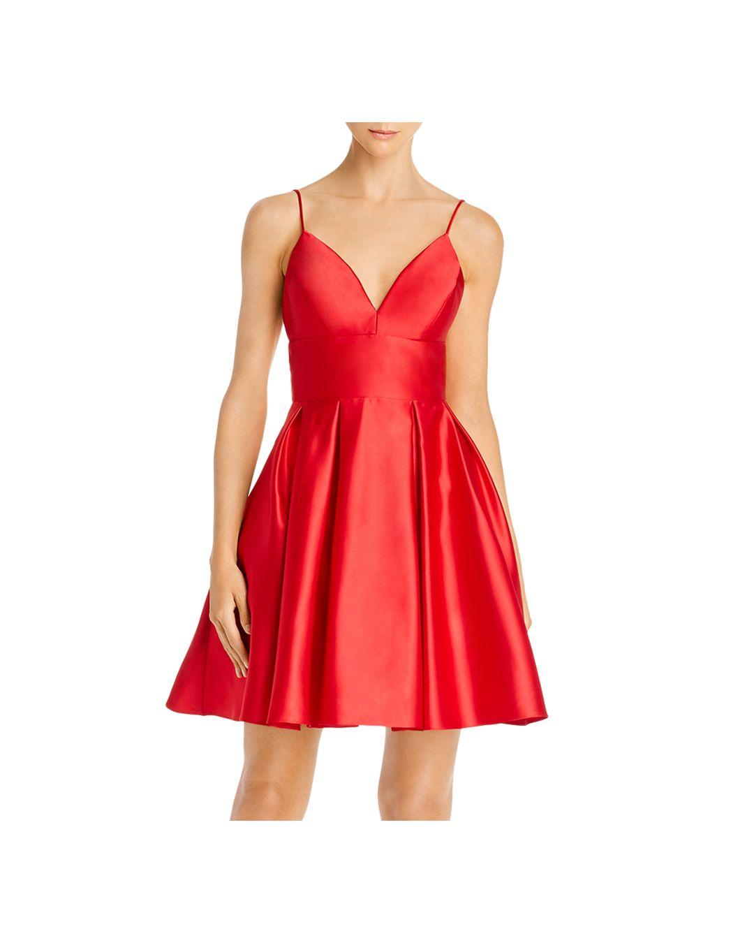 betsy and adam v neck gown