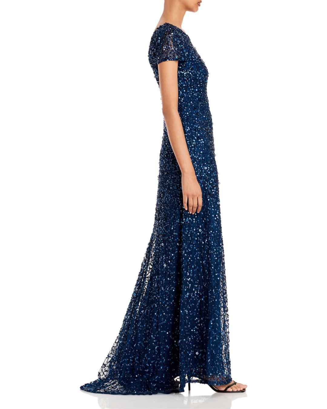 Adrianna Papell Sequined Cap Sleeve ...