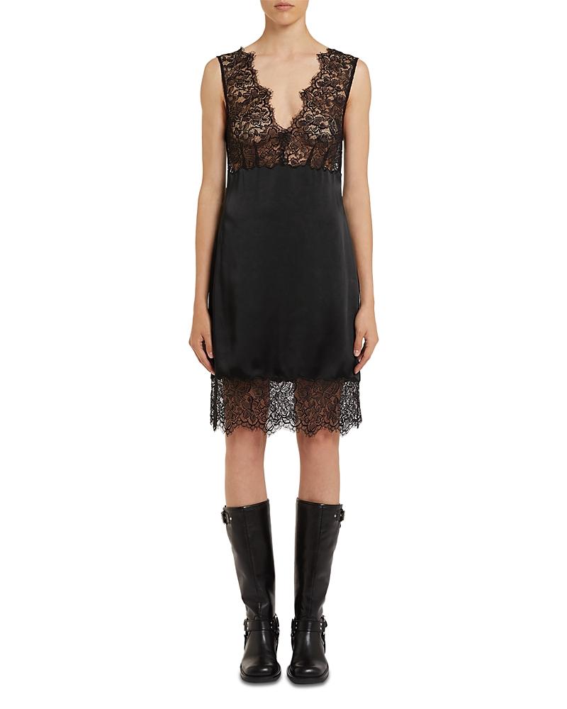 chinese dress ladies Marlene Black Flared Lace Maxi Dress