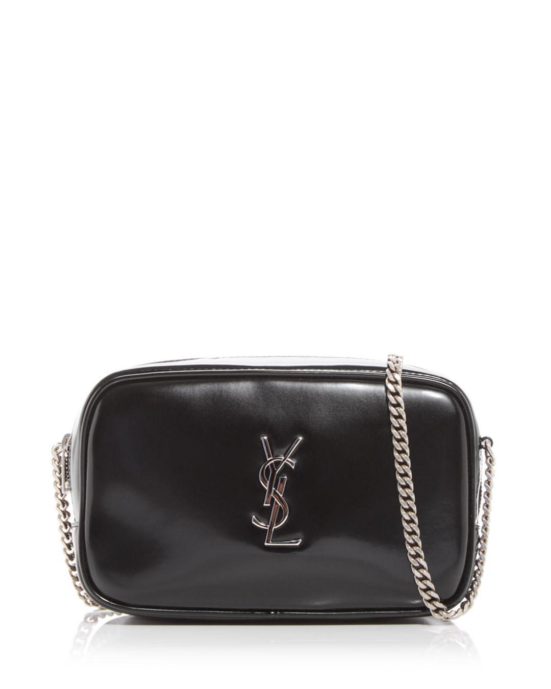 Saint Laurent Lou Mini Leather Crossbody in Black Lyst