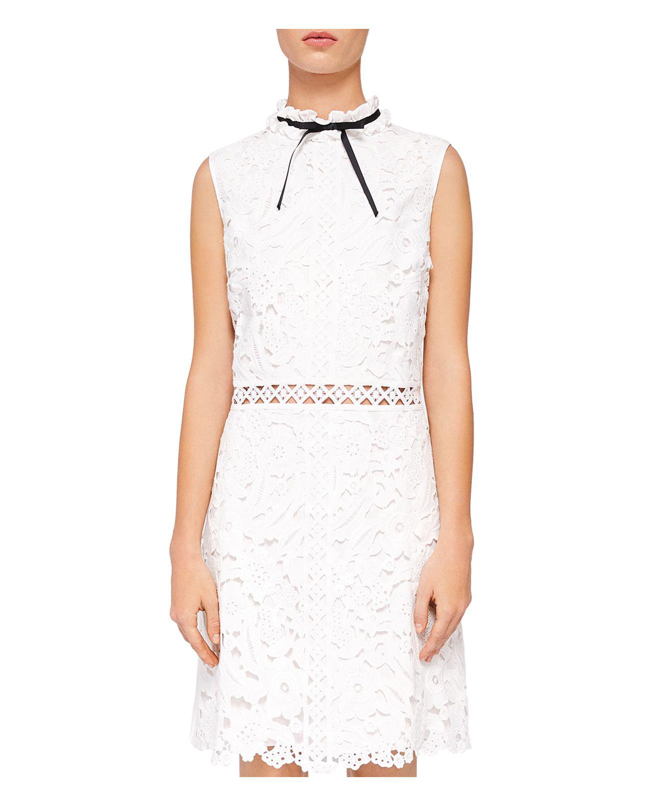 Ted Baker White Ruffle Dress Hotsell 