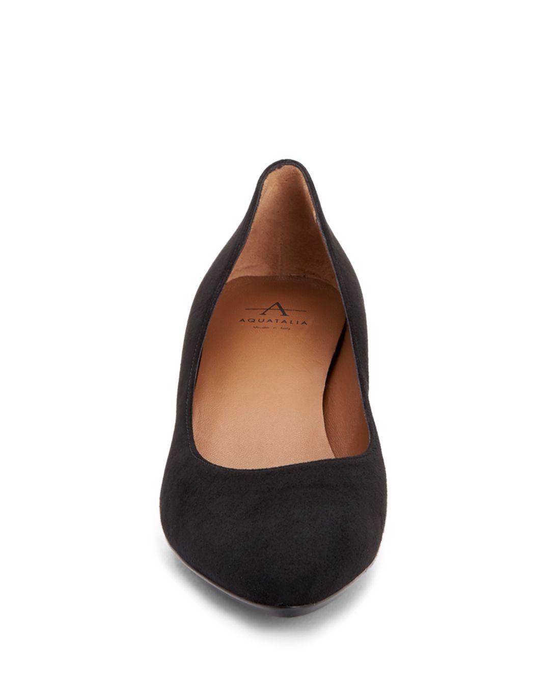 aquatalia suede pumps
