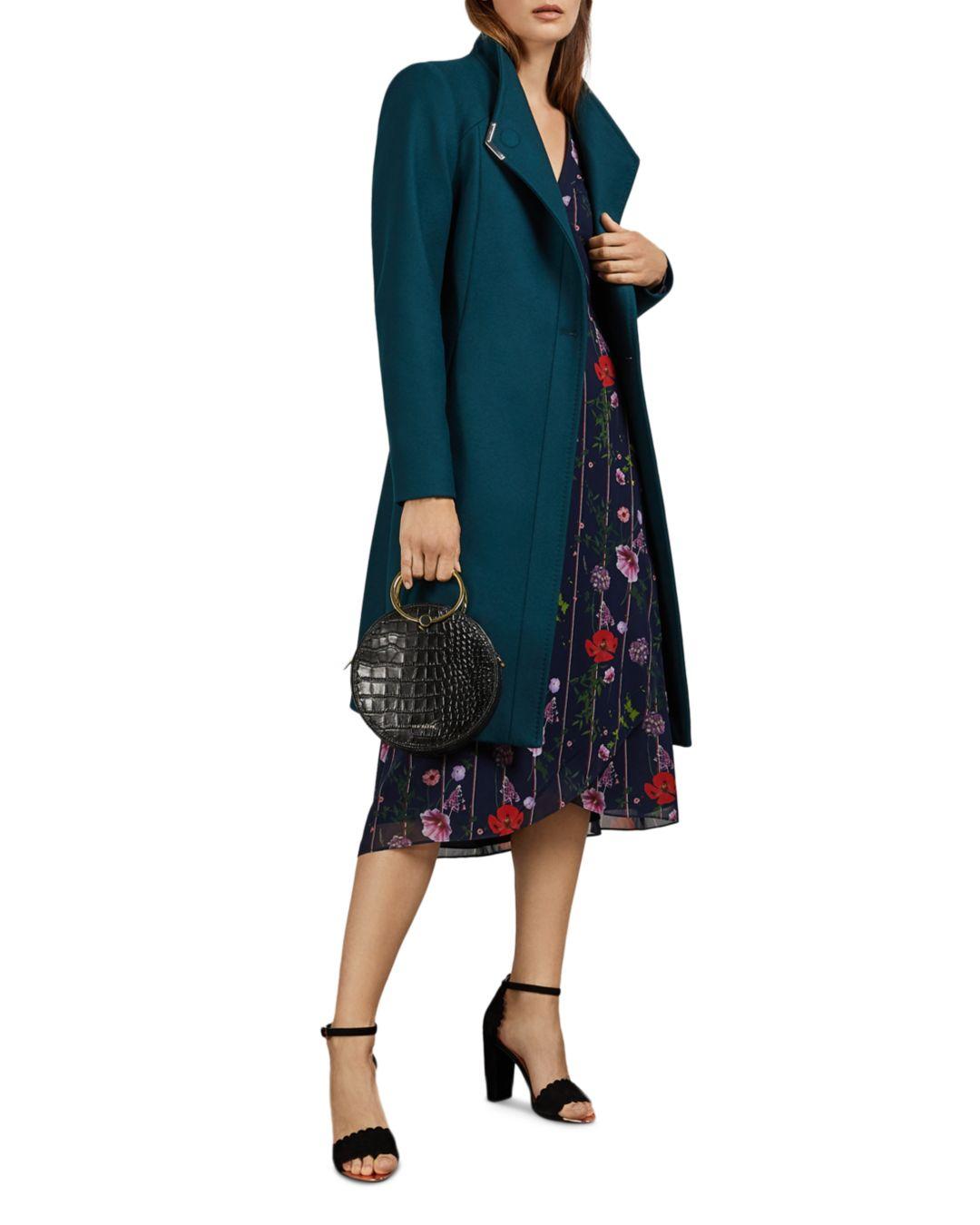 ted baker teal coat
