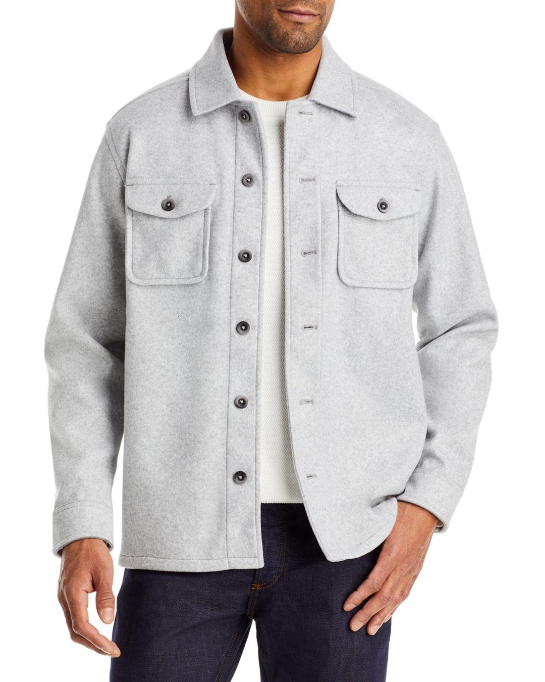 Tommy Bahama Silver Lake Shirt Jacket in Gray for Men | Lyst