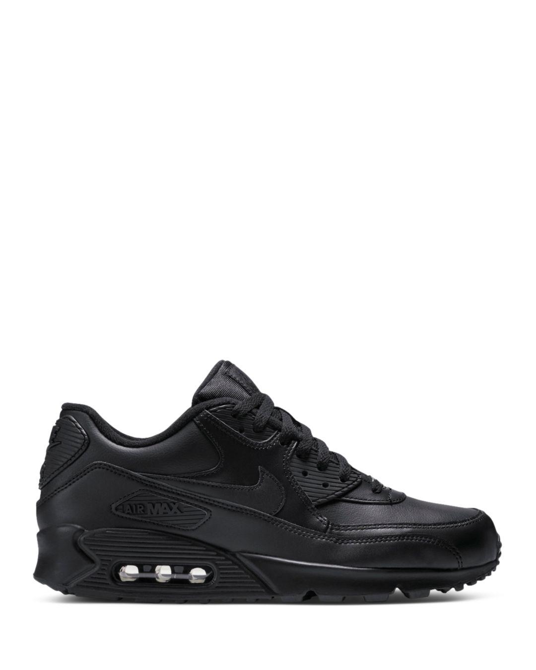 Nike Leather Air Max 90 Shoes in Black/Black (Black) for Men - Save 55% -  Lyst
