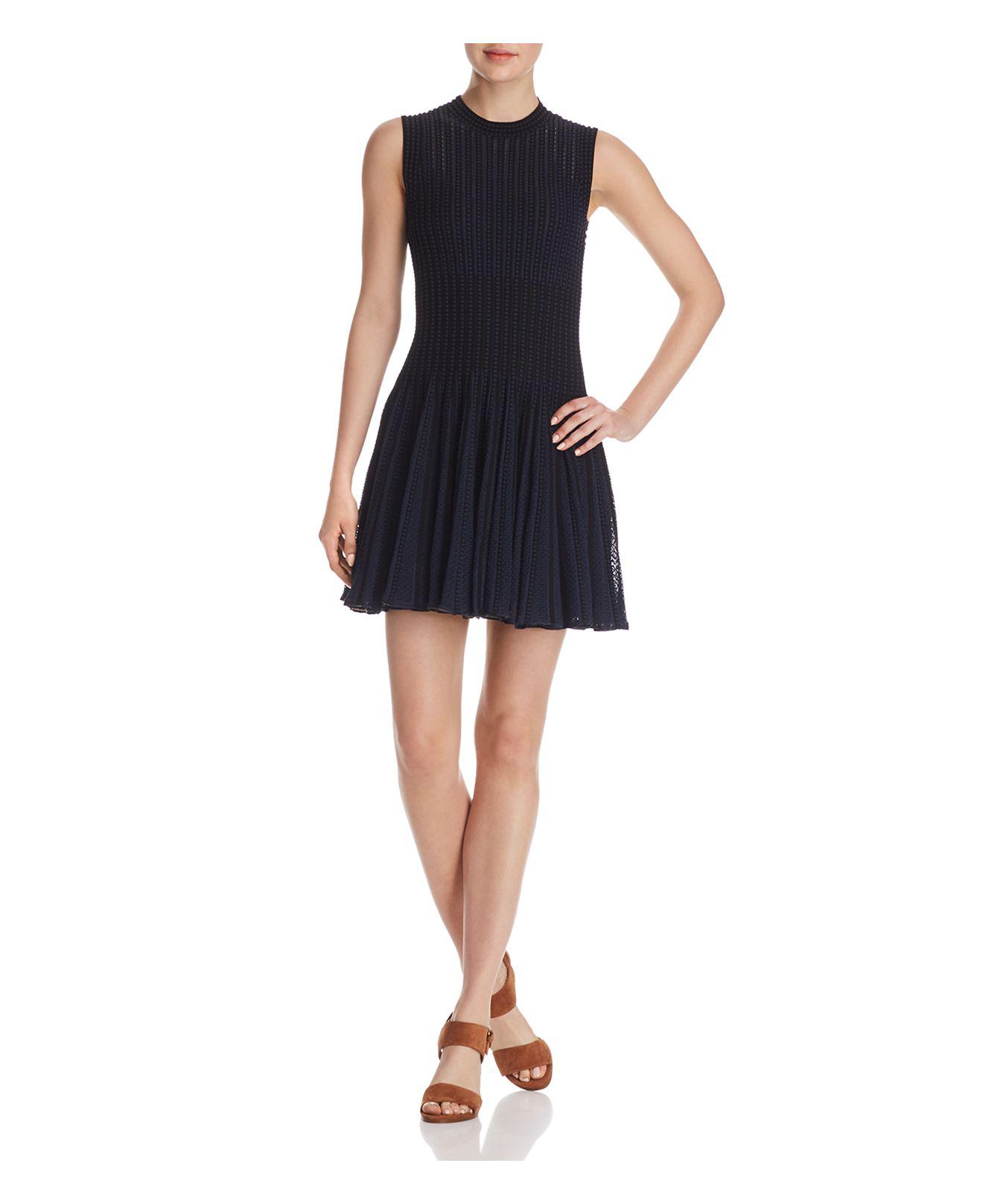 Lyst Theory Novelty Checker Dress in Black