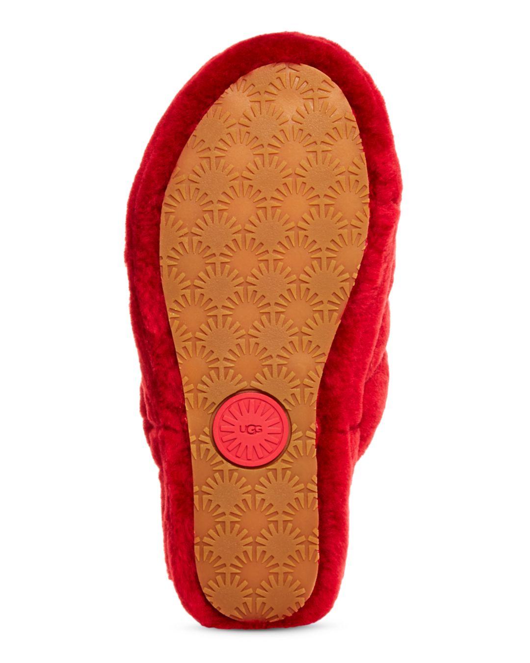 ugg fluff red