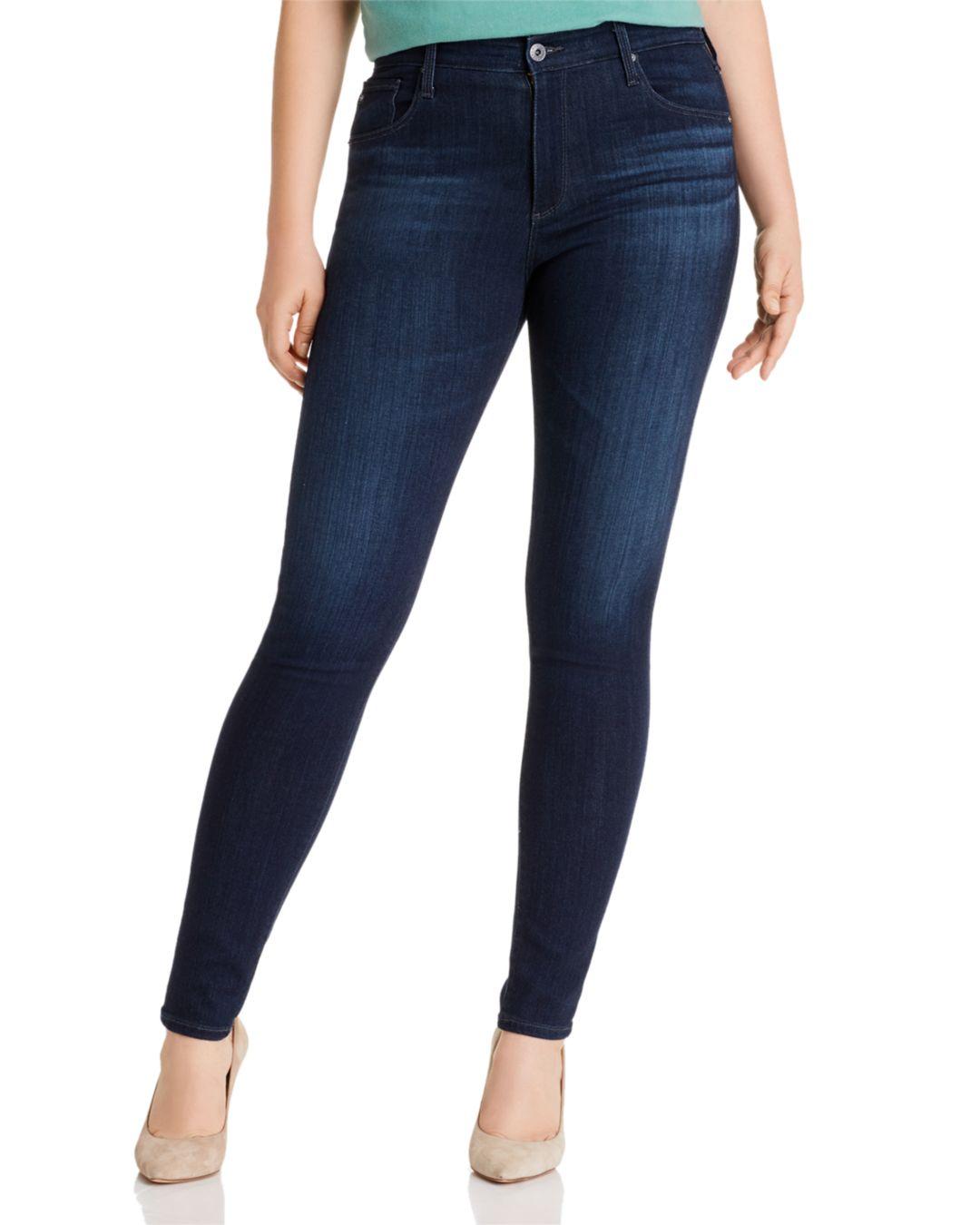 AG Jeans Denim Jeans - Farrah High Rise Skinny In Brooks in Black - Lyst