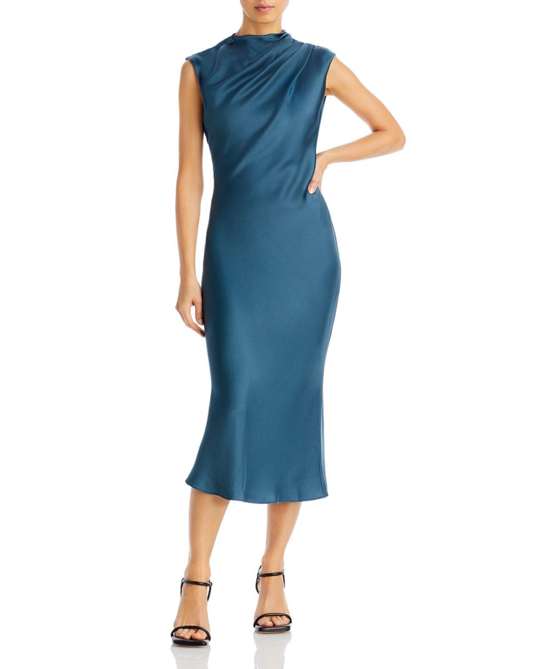 anine bing chelsea silk shirt dress