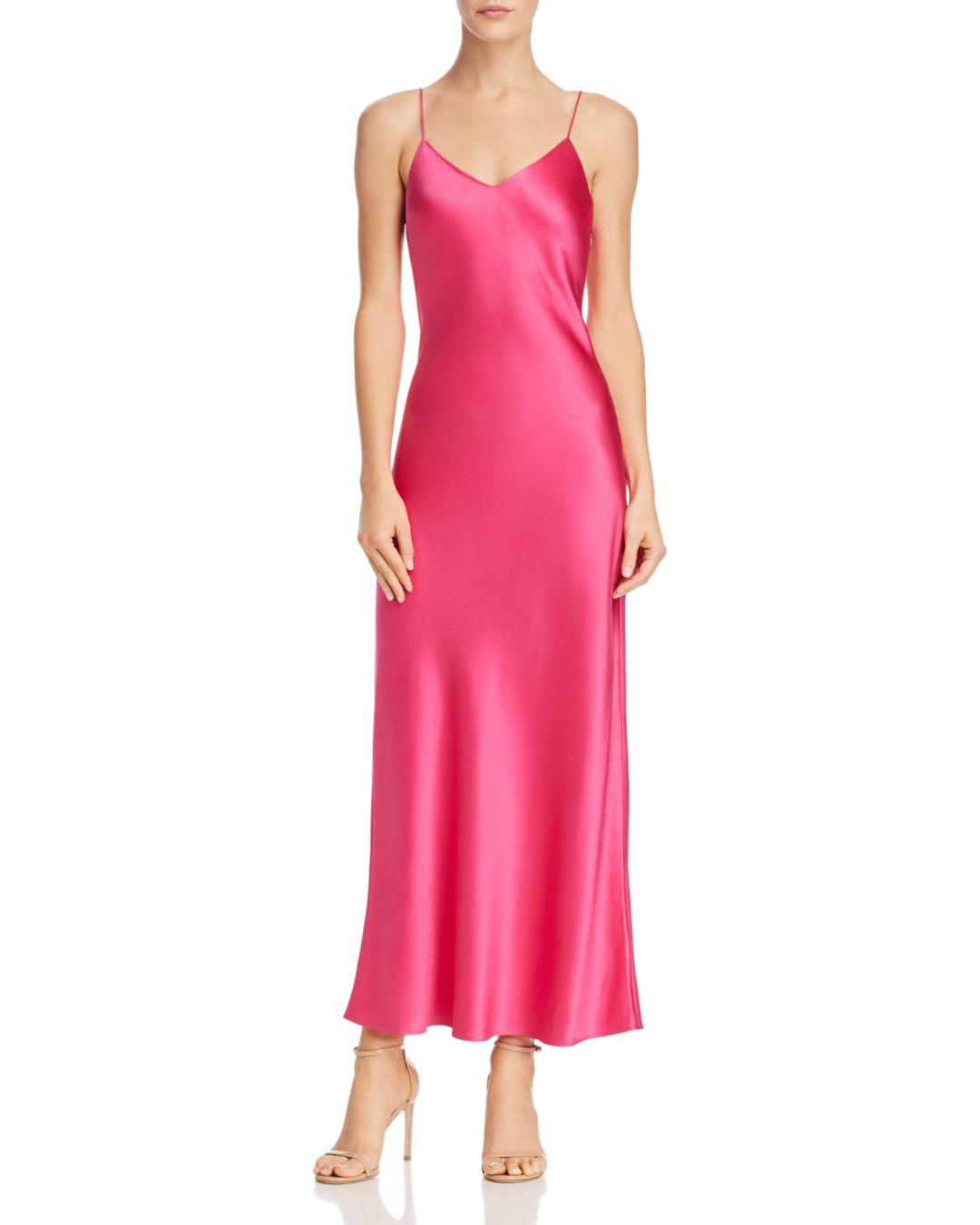 anine bing pink slip dress