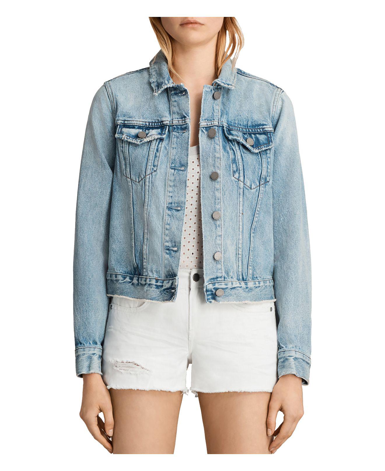 AllSaints Hay Denim Jacket in Mid 