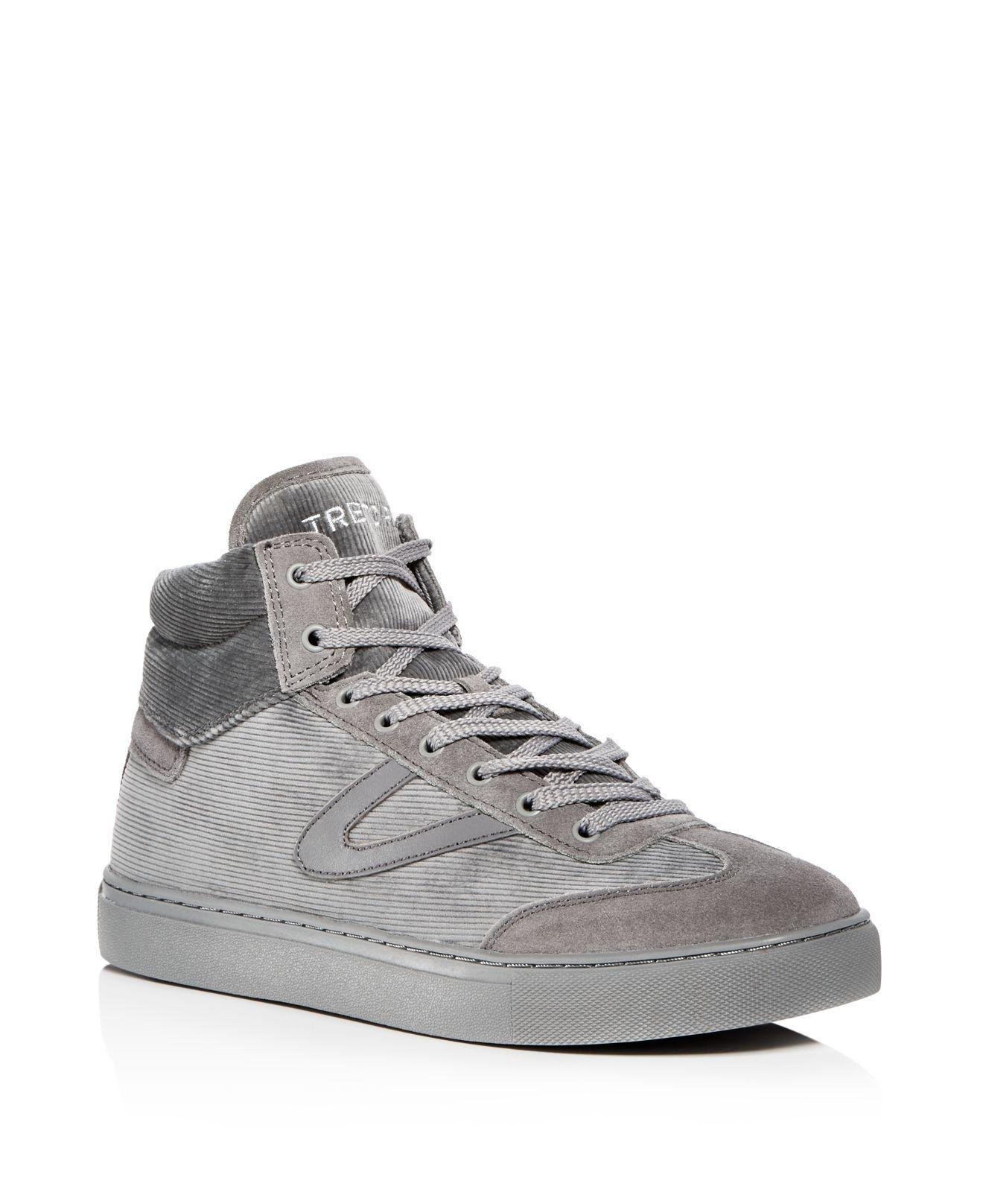 Tretorn Men's Jack Corduroy & Suede High Top Sneakers in Grey (Gray) for Men  | Lyst