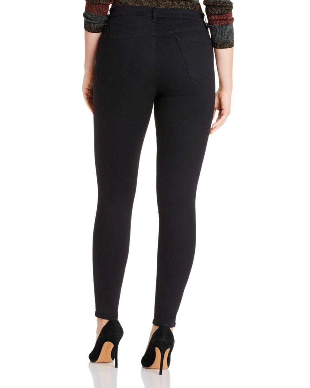 J Brand Denim Photo Ready Maria High - Rise Skinny Jeans In Vanity in Black  - Lyst