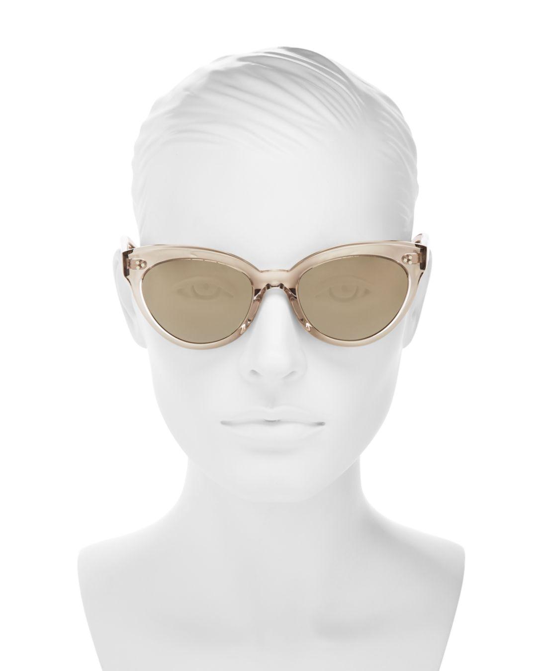 Oliver Peoples Roella Mirrored Cat Eye Sunglasses | Lyst