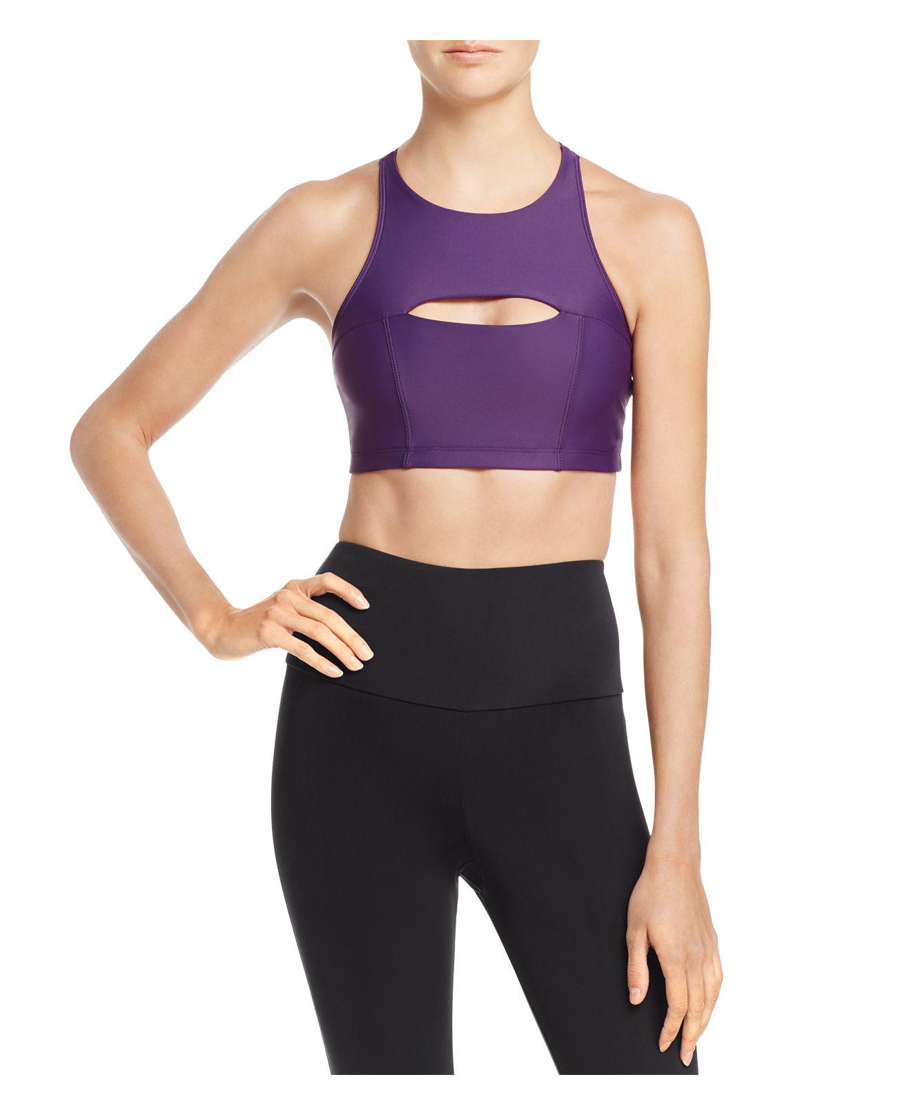 Lyst Onzie Cutout Sports Bra in Purple