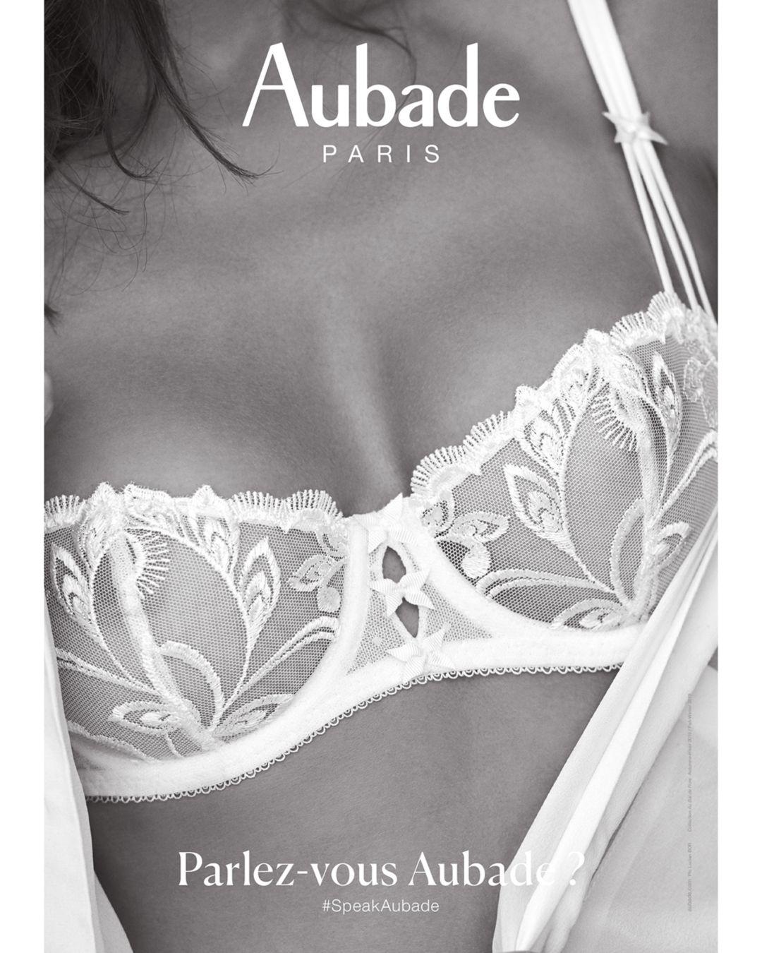 Aubade Synthetic Au Bal De Flore Underwire Balconette Bra in White - Lyst