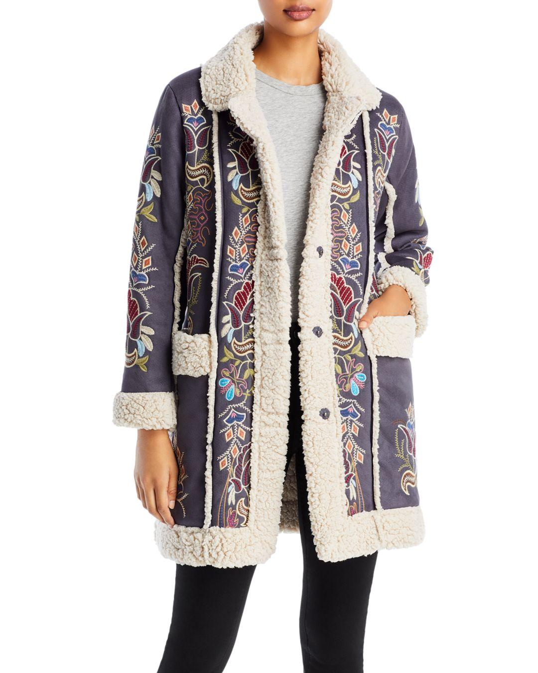 Johnny Was Veritas Sherpa Lined Coat Lyst