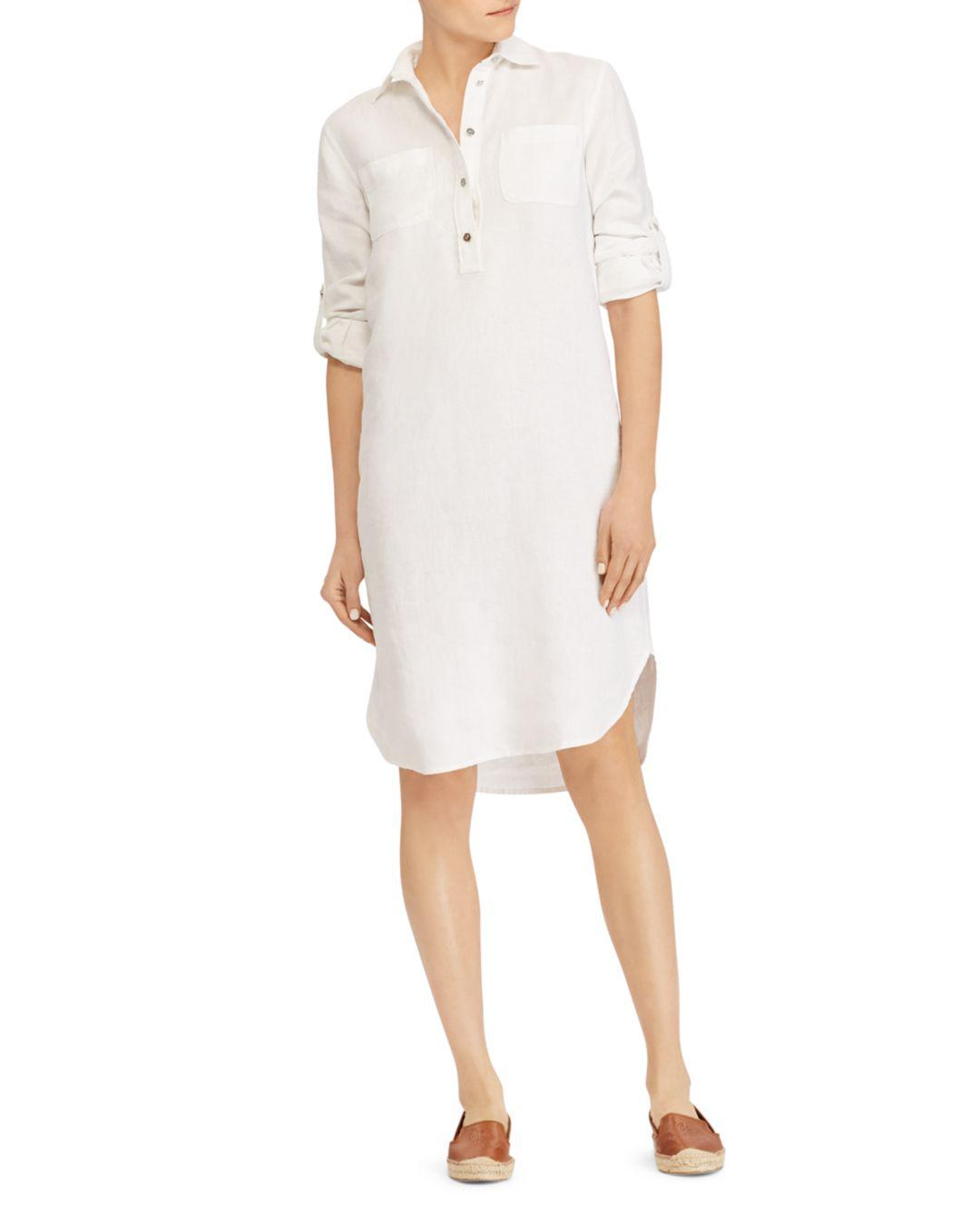 ralph lauren white dress shirt womens