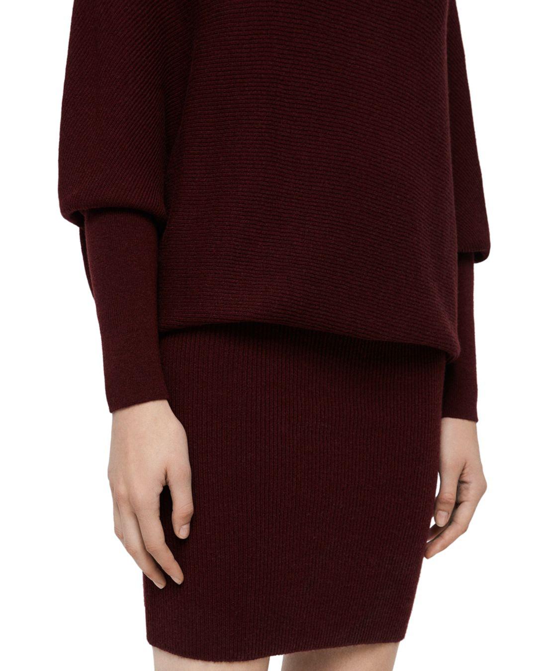 all saints ridley cowl dress