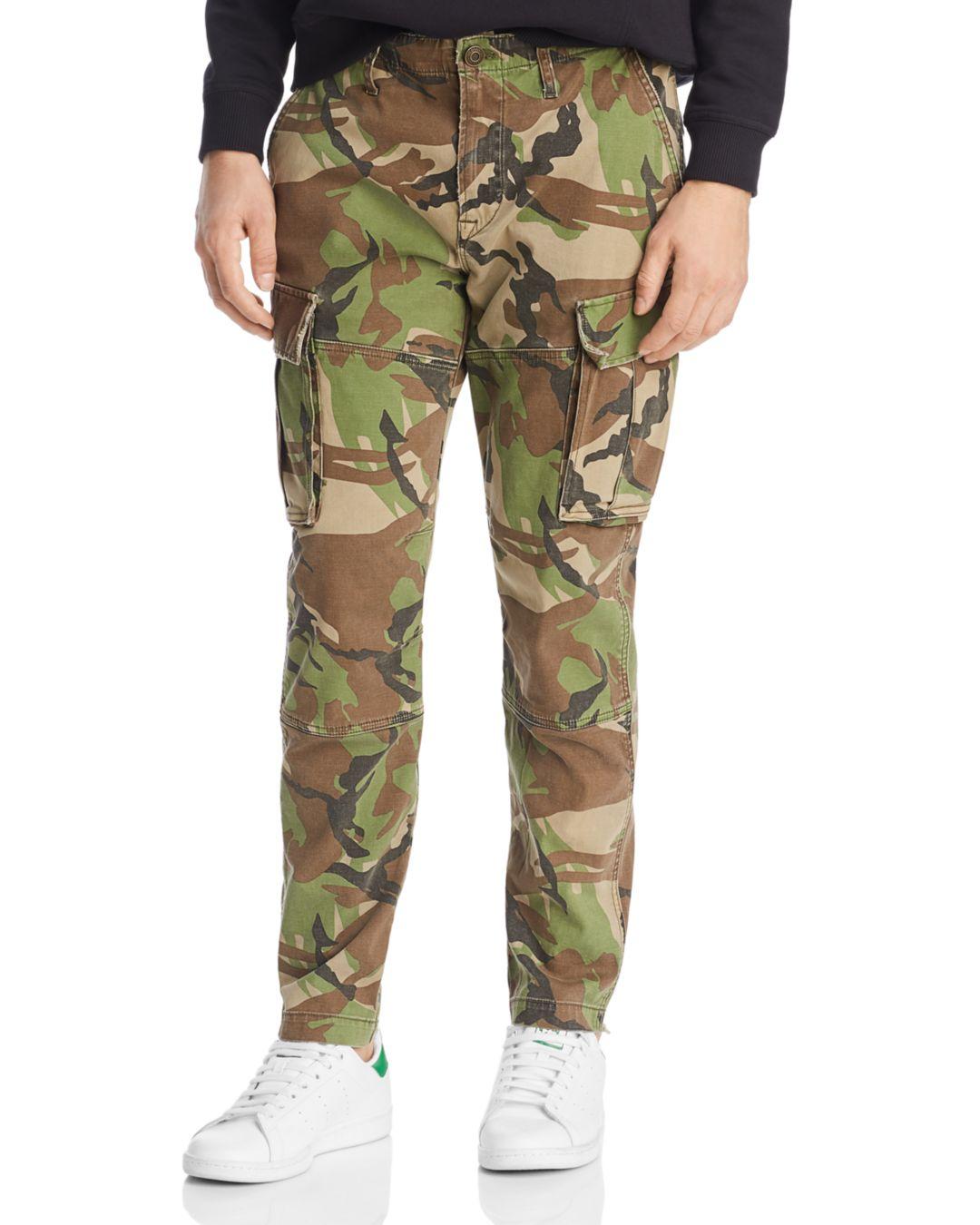 Hudson Jeans Skinny Fit Cargo Pants In British Camo in Green for Men - Lyst