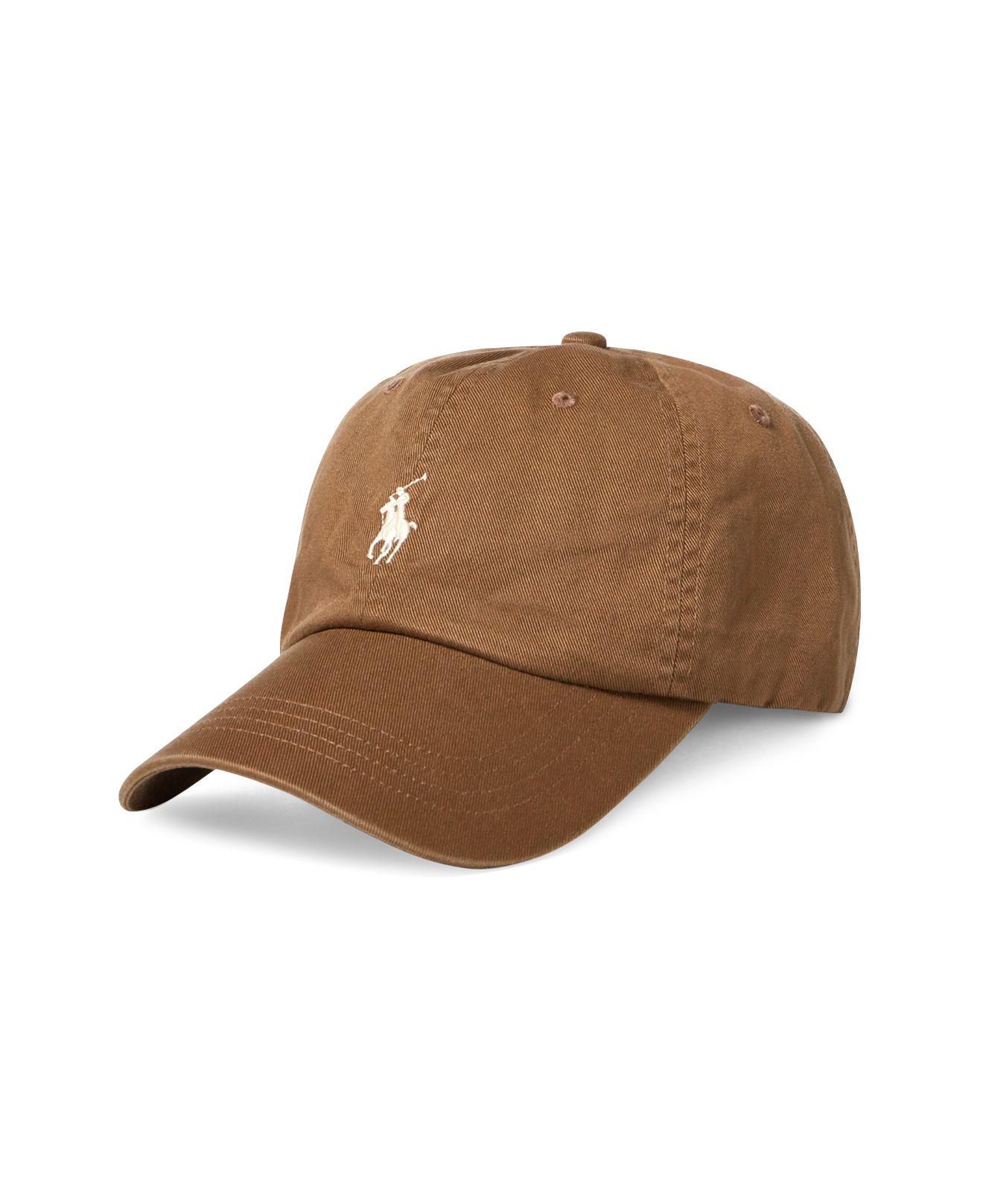Polo Ralph Lauren Cotton Chino Sports Cap in Brown for Men - Lyst