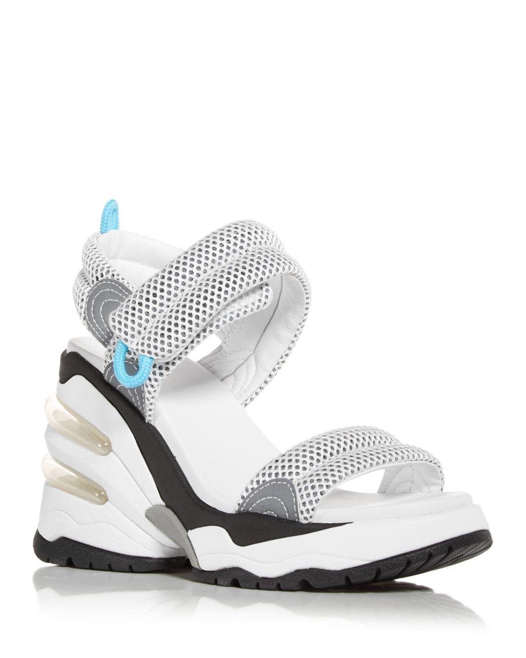 Ash Synthetic Cosmos Wedge Platform Sneaker Sandals in White/Silver (White)  | Lyst