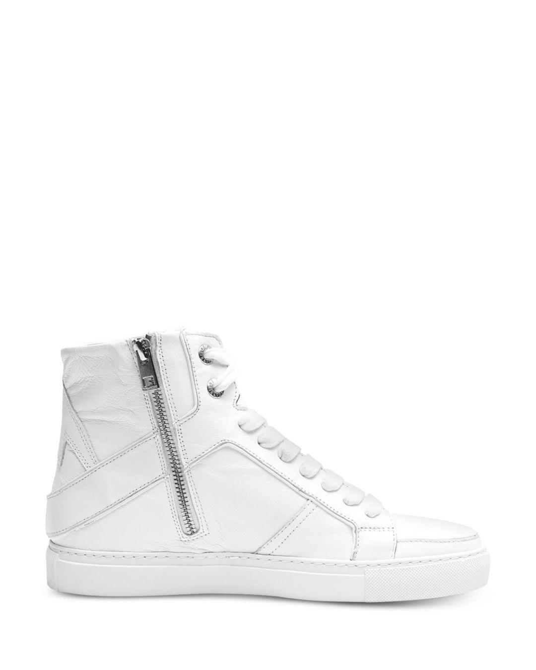 zadig and voltaire high top sneakers