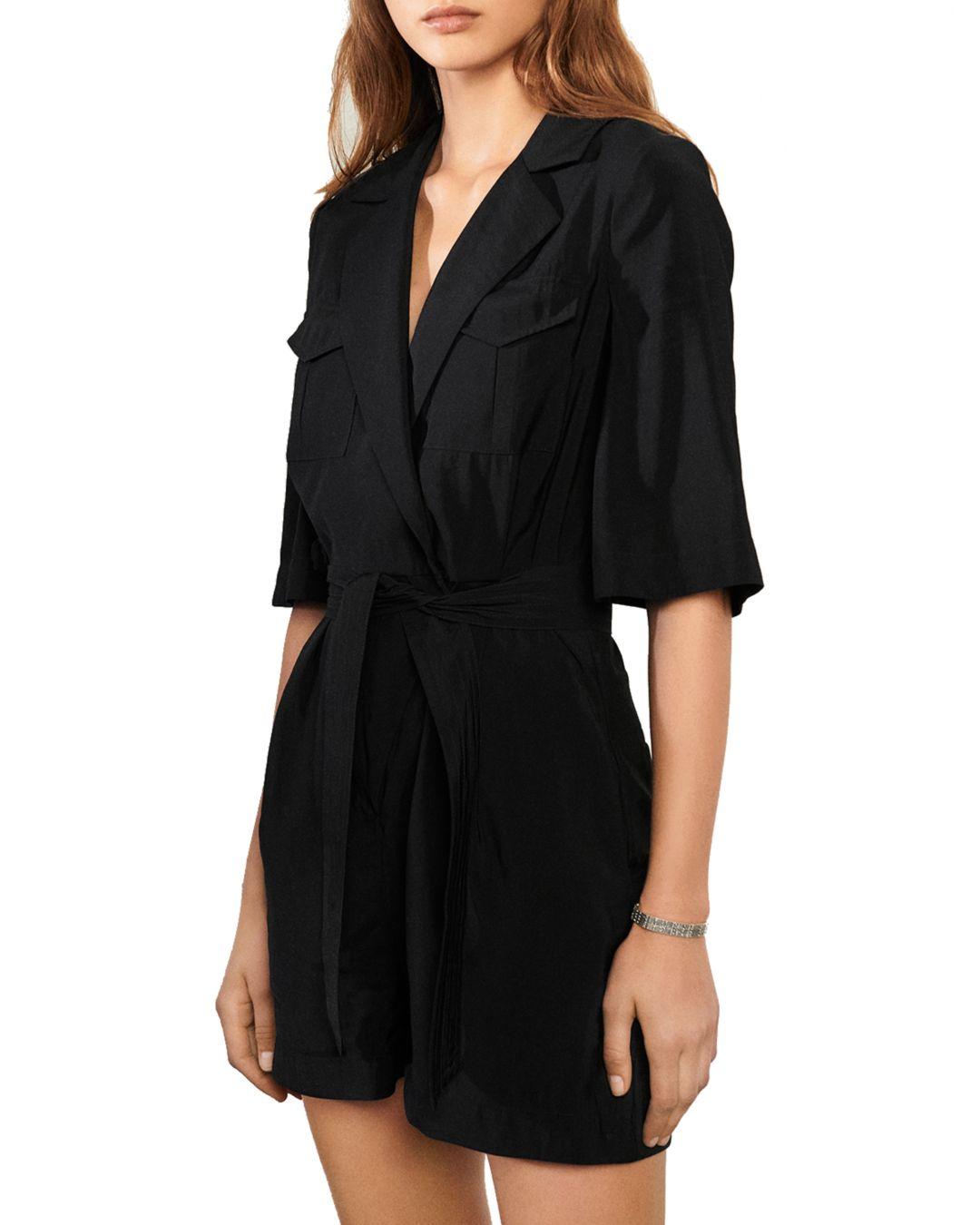 Ba\u0026sh Synthetic Calia Belted Romper in 