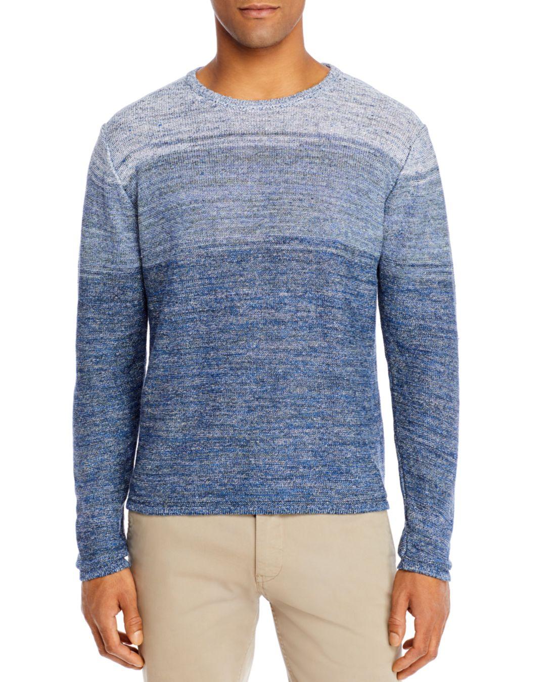 Inis Meáin Linen Ombré Stripe Sweater in Light Blue (Blue) for Men - Lyst