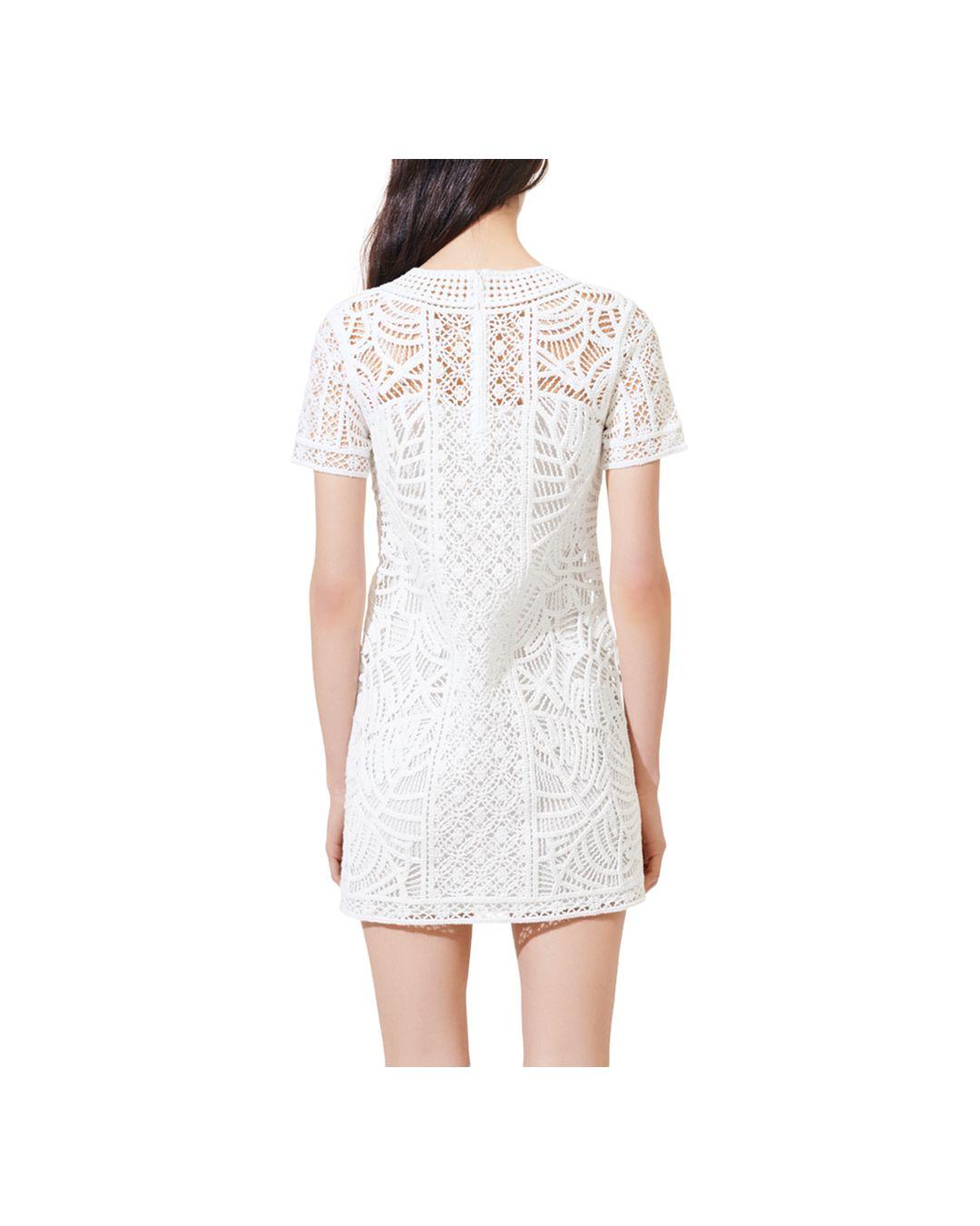 Maje Synthetic Ibiza Collection Romance Lace Dress In White Lyst 