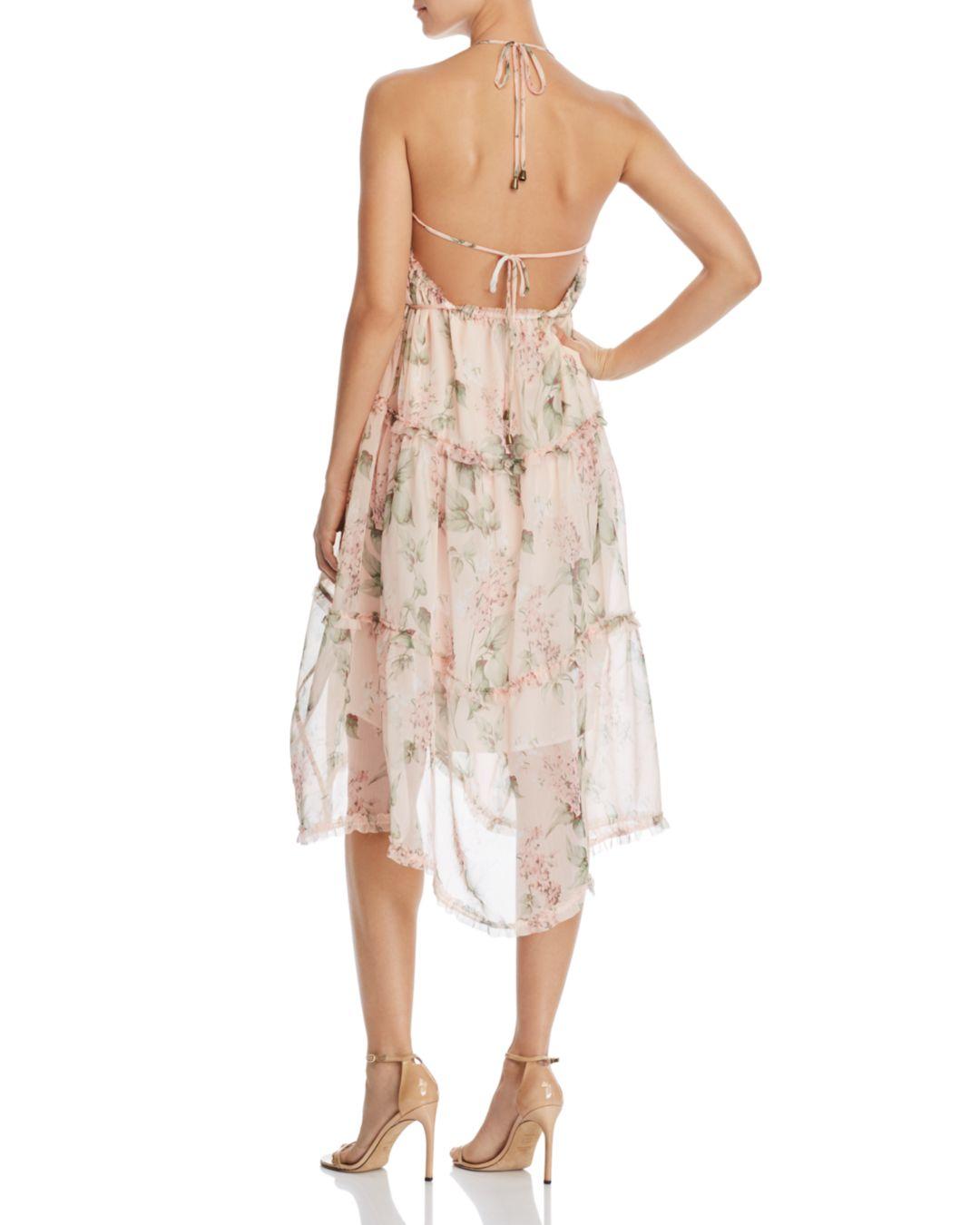 aqua pleated tiered floral maxi dress