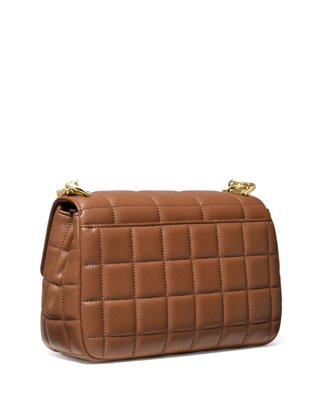 MICHAEL Michael Kors Soho Large Leather Crossbody Bag in Brown | Lyst