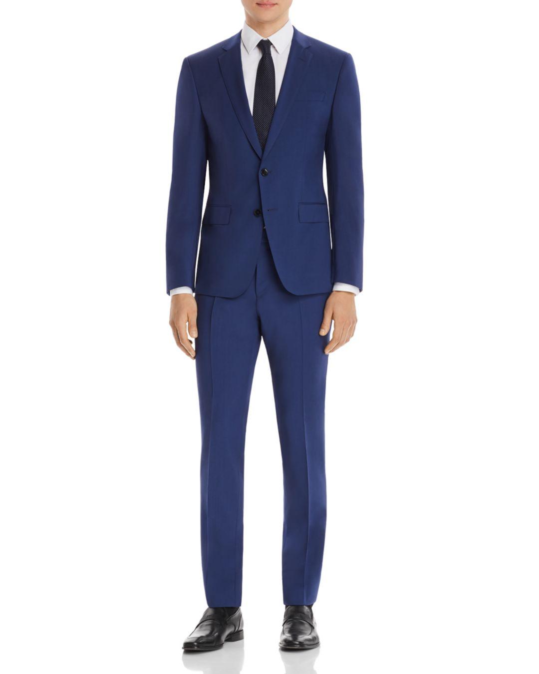 BOSS by Hugo Boss Huge/genius Slim Fit Suit in Navy (Blue) for Men - Lyst