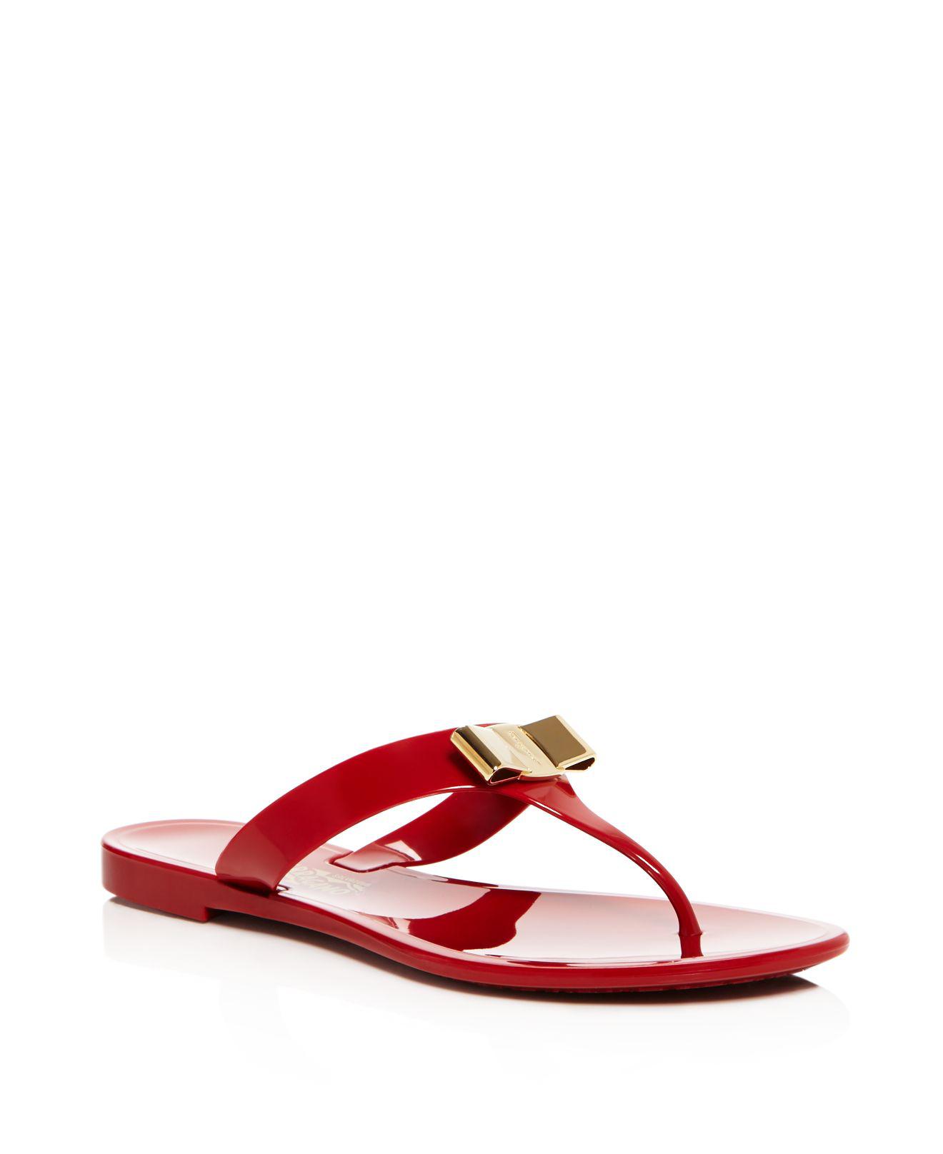 jelly thong sandals women