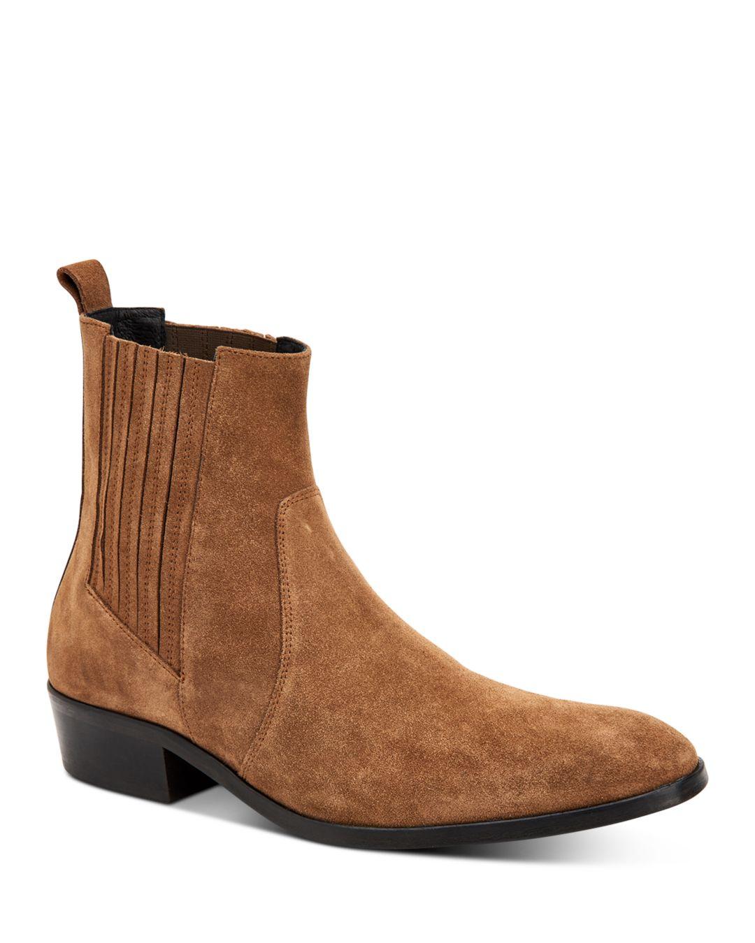 all saints suede boots
