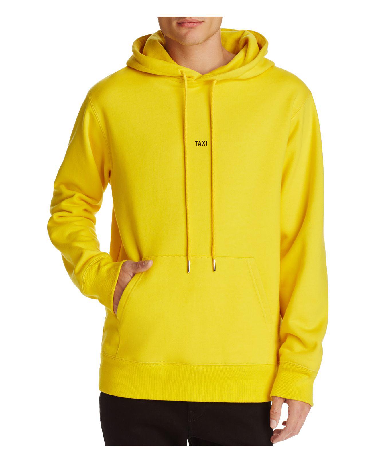 Helmut Lang Taxi Hooded Sweatshirt in Yellow for Men - Lyst